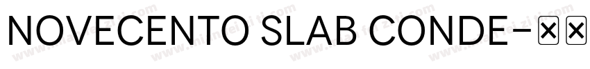 Novecento slab conde字体转换